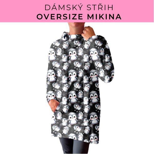 DÁMSKÝ střih - Oversize mikina