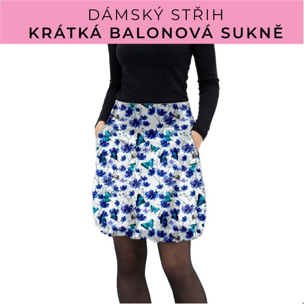 Dámský střih - balonová krátká sukně