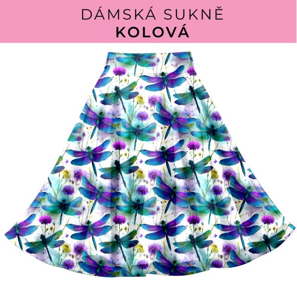 DÁMSKÝ střih - Kolová sukně