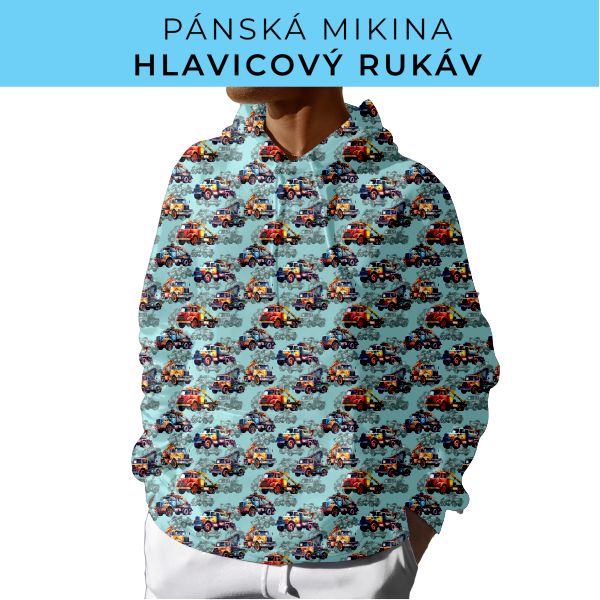 PÁNSKÝ střih - mikina s kapucí