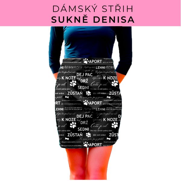 Dámský střih - Dámská sukně Denisa