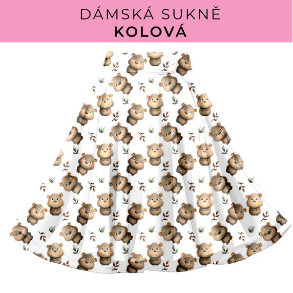 DÁMSKÝ střih - Kolová sukně