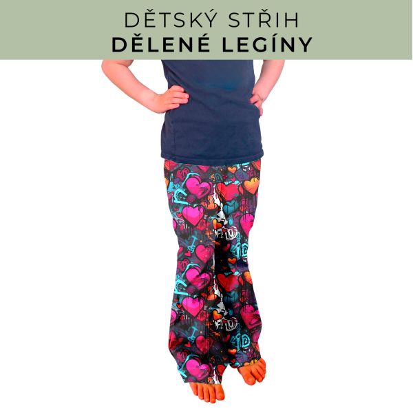 Dětský střih - Dělené legíny