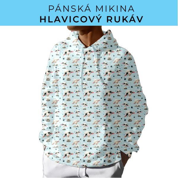 PÁNSKÝ střih - mikina s kapucí