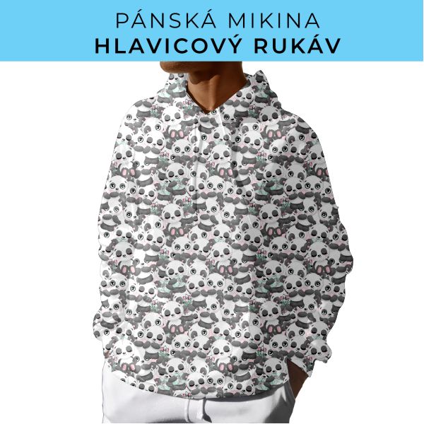 PÁNSKÝ střih - mikina s kapucí