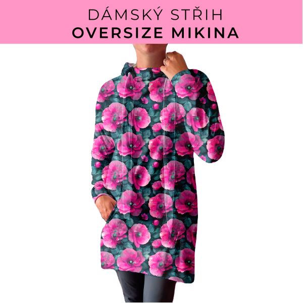 DÁMSKÝ střih - Oversize mikina