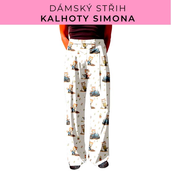 Dámský střih - kalhoty Simona