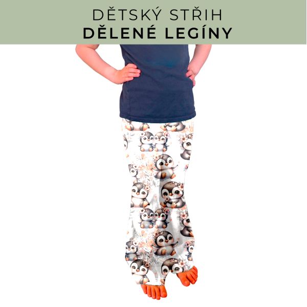 Dětský střih - Dělené legíny