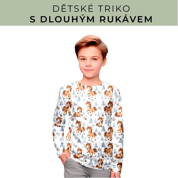 DĚTSKÝ střih - triko dlouhý rukáv