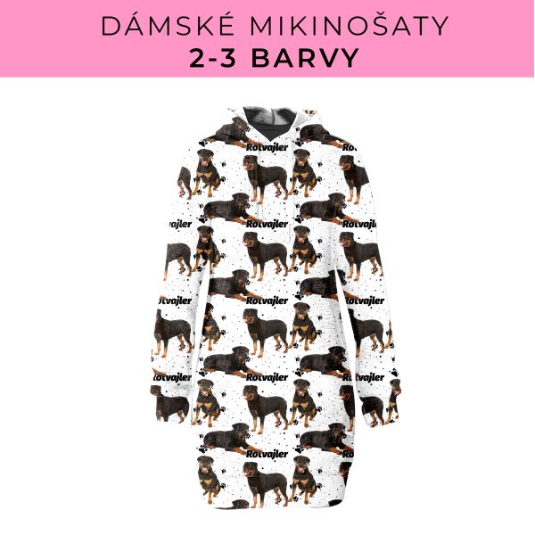 DÁMSKÝ střih - Mikinošaty 2-3 barvy