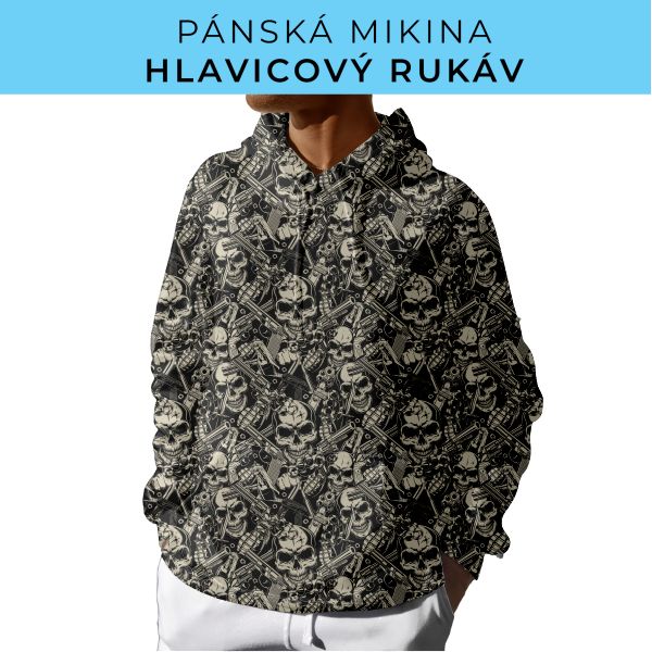 PÁNSKÝ střih - mikina s kapucí