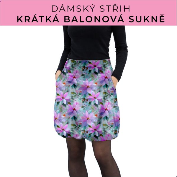 Dámský střih - balonová krátká sukně