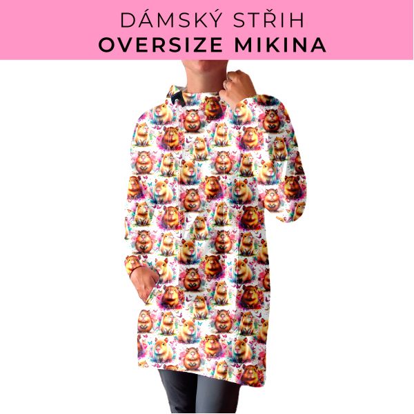 DÁMSKÝ střih - Oversize mikina
