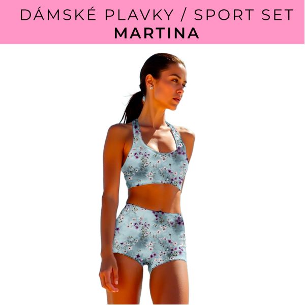 Dámský střih - plavky / sportovní set Martina