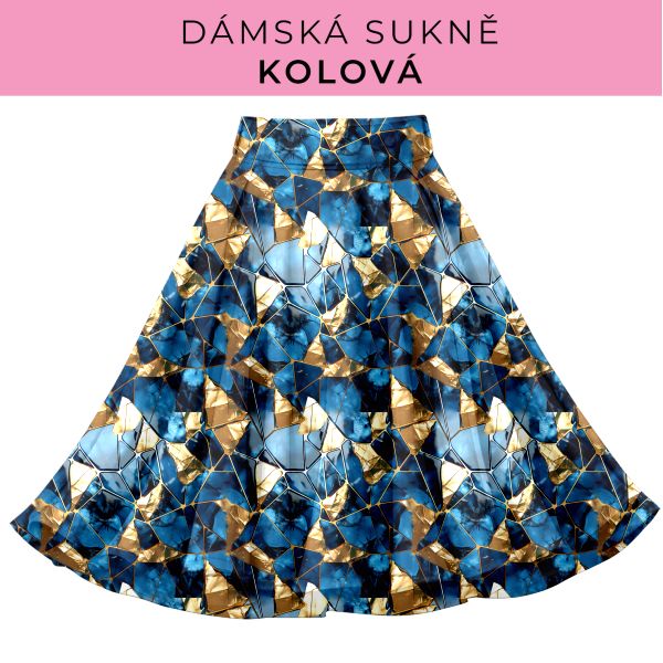 DÁMSKÝ střih - Kolová sukně