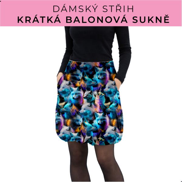 Dámský střih - balonová krátká sukně