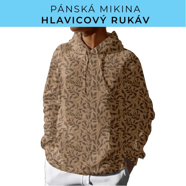 PÁNSKÝ střih - mikina s kapucí