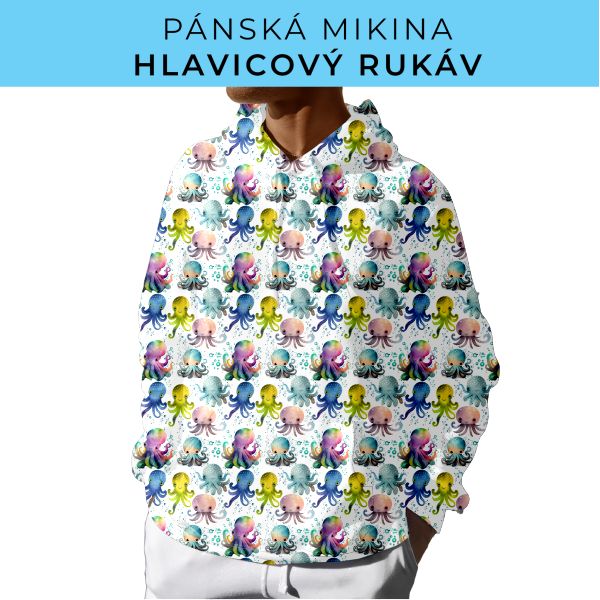 PÁNSKÝ střih - mikina s kapucí