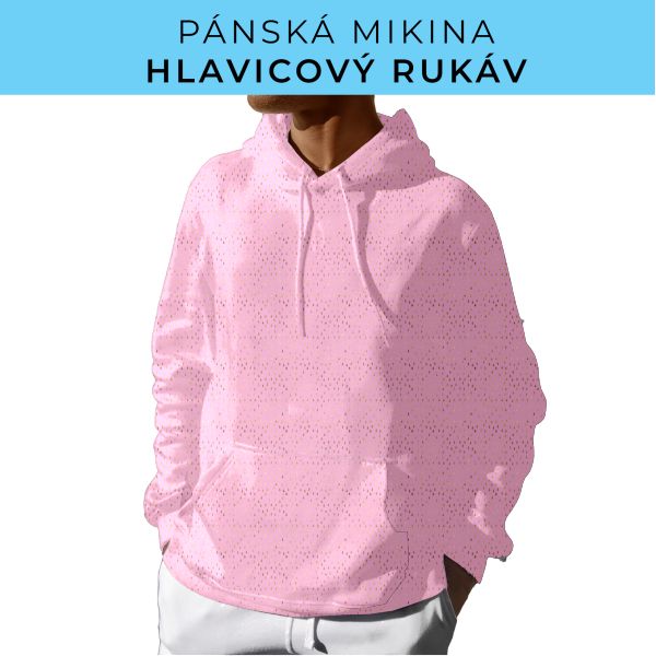 PÁNSKÝ střih - mikina s kapucí