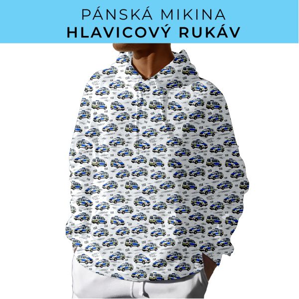 PÁNSKÝ střih - mikina s kapucí