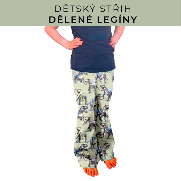 Dětský střih - Dělené legíny
