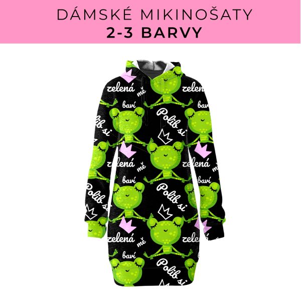 DÁMSKÝ střih - Mikinošaty 2-3 barvy