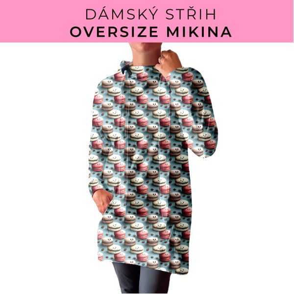DÁMSKÝ střih - Oversize mikina