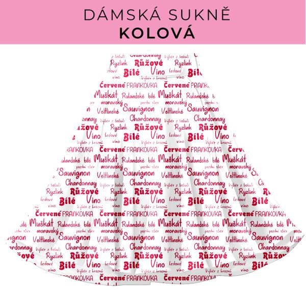 DÁMSKÝ střih - Kolová sukně