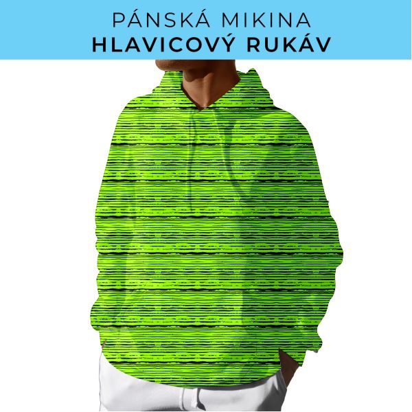 PÁNSKÝ střih - mikina s kapucí