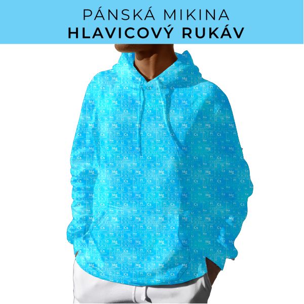 PÁNSKÝ střih - mikina s kapucí