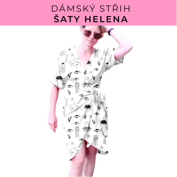 Dámský střih na šaty  Helena