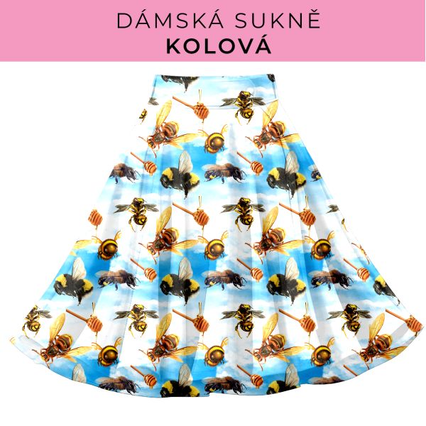 DÁMSKÝ střih - Kolová sukně