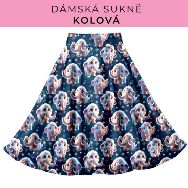 DÁMSKÝ střih - Kolová sukně