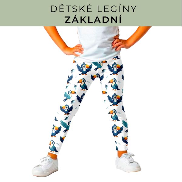 DĚTSKÝ střih - legíny základní