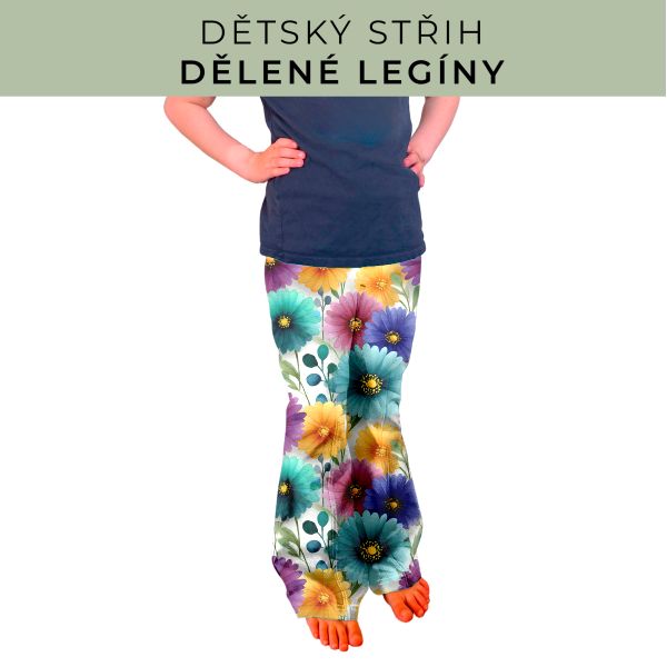 Dětský střih - Dělené legíny