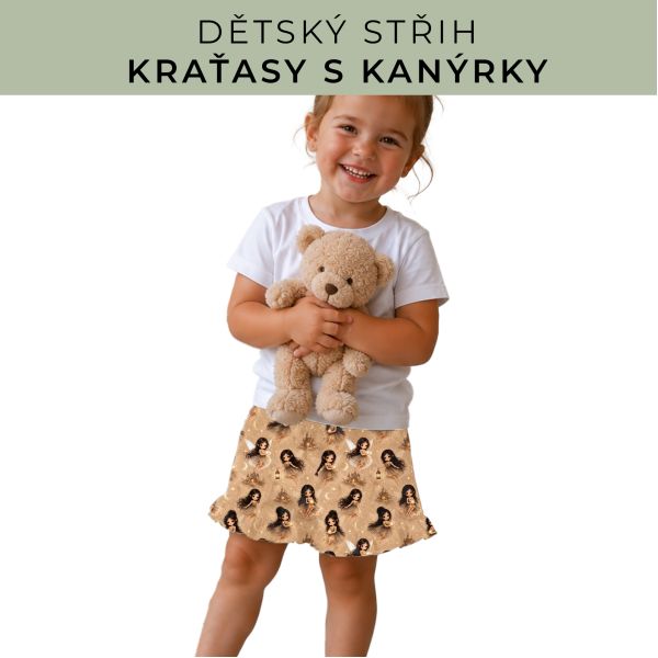 Dětský střih - Kraťásky s kanýrkem