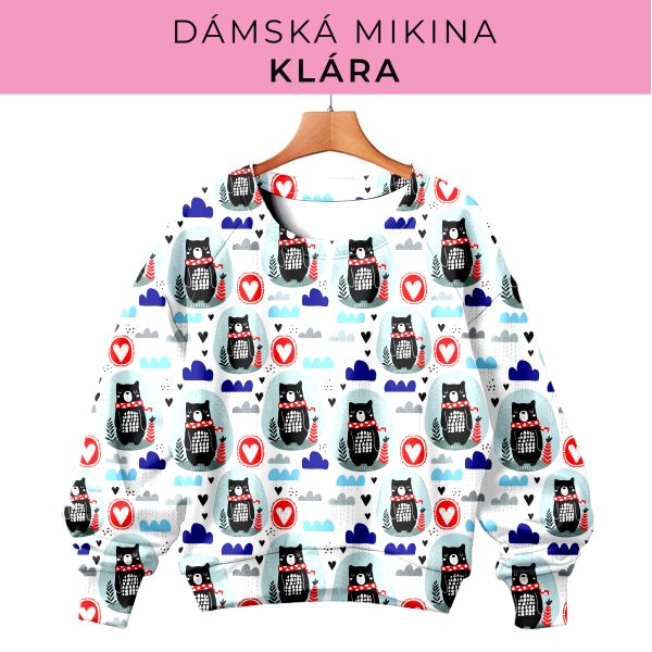DÁMSKÝ střih - mikina Klára