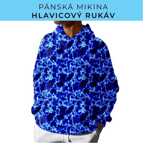 PÁNSKÝ střih - mikina s kapucí
