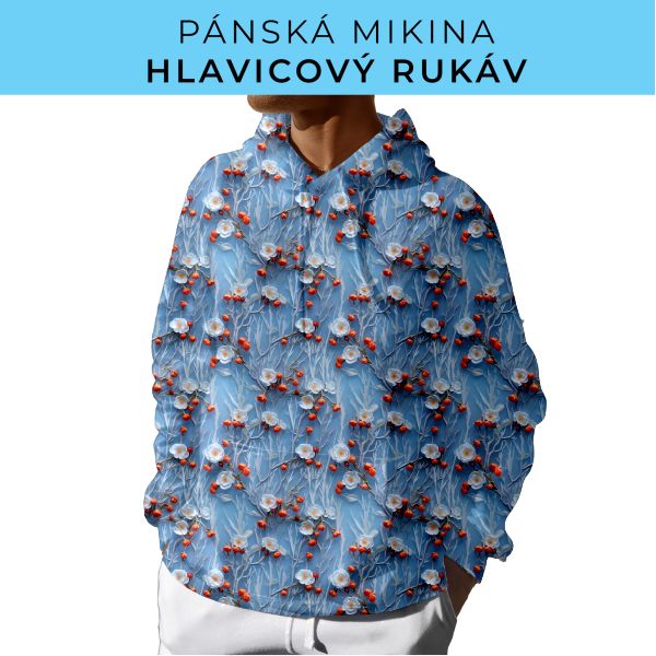 PÁNSKÝ střih - mikina s kapucí