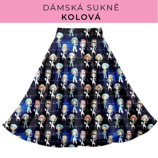 DÁMSKÝ střih - Kolová sukně