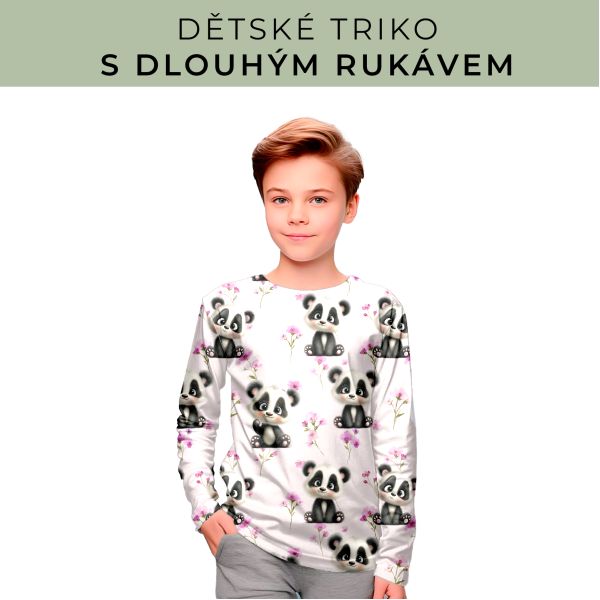 DĚTSKÝ střih - triko dlouhý rukáv