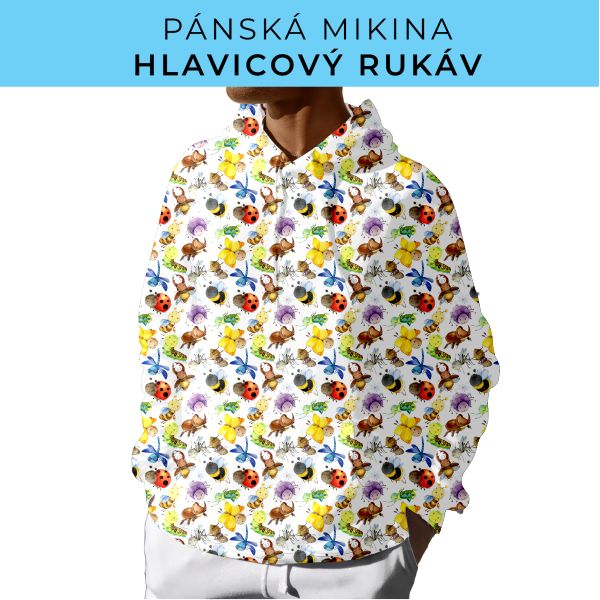 PÁNSKÝ střih - mikina s kapucí