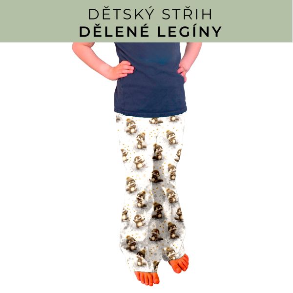 Dětský střih - Dělené legíny