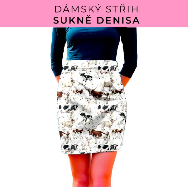 Dámský střih - Dámská sukně Denisa