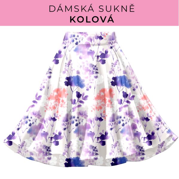 DÁMSKÝ střih - Kolová sukně