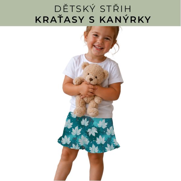 Dětský střih - Kraťásky s kanýrkem