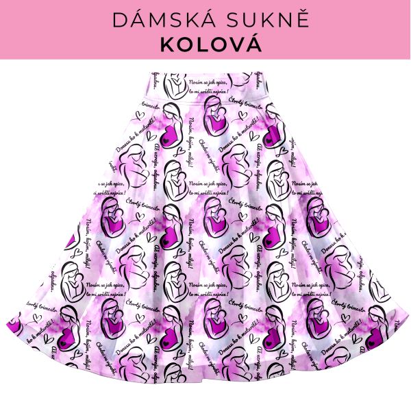 DÁMSKÝ střih - Kolová sukně