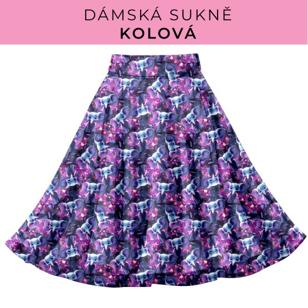 DÁMSKÝ střih - Kolová sukně