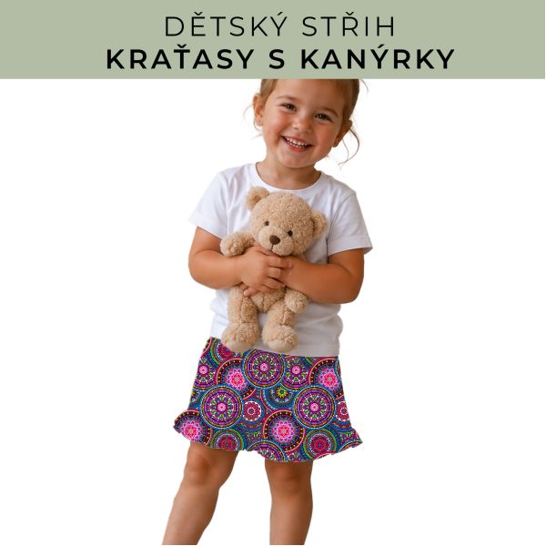 Dětský střih - Kraťásky s kanýrkem