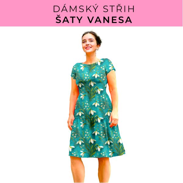 Dámský střih šaty Vanesa